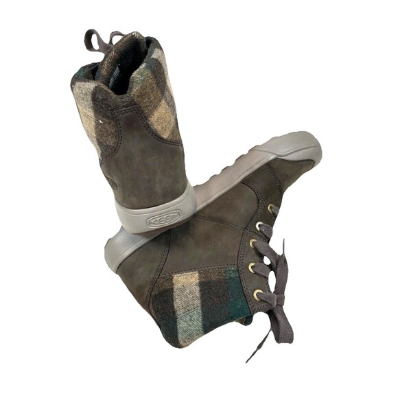 Keen Elena Mid Insulated Ankle Boot Womens Size 7.5 Lace Up Warm Hiker Bootie - Picture 6 of 10